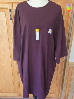 Carhartt Men's Short-Sleeve Pocket Tee - Burgundy NWT XXXXL